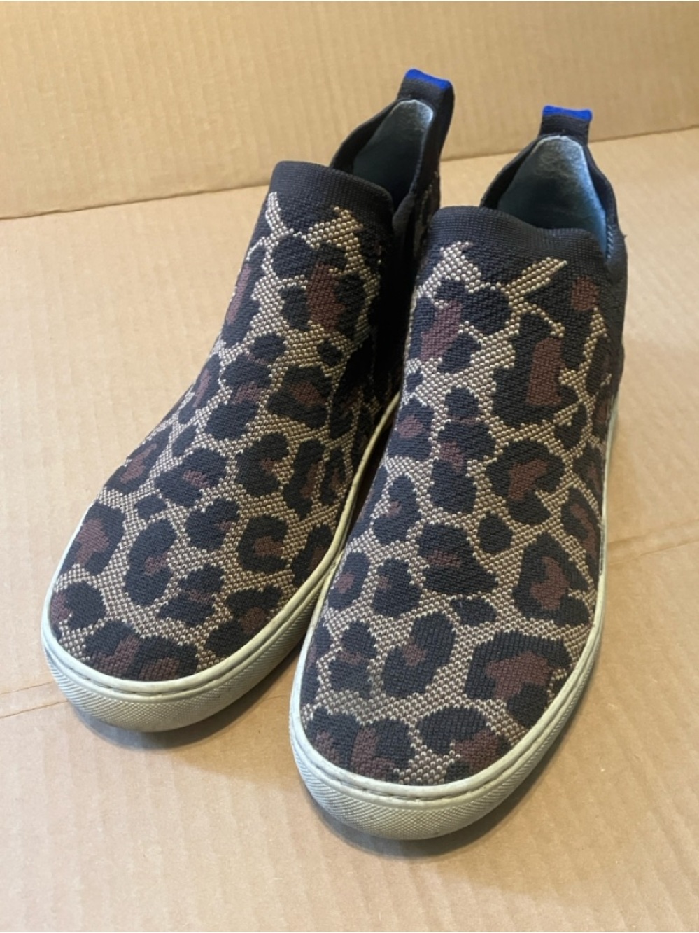 Rothy’s Leopard Print Chelsea Boot Size 8.5
